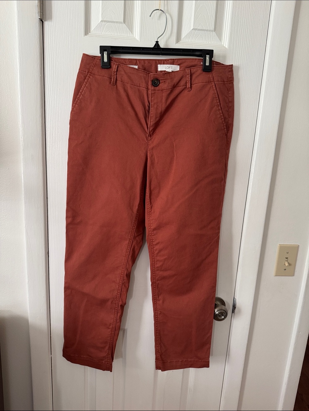 LOFT Women's Rust Chino Pants